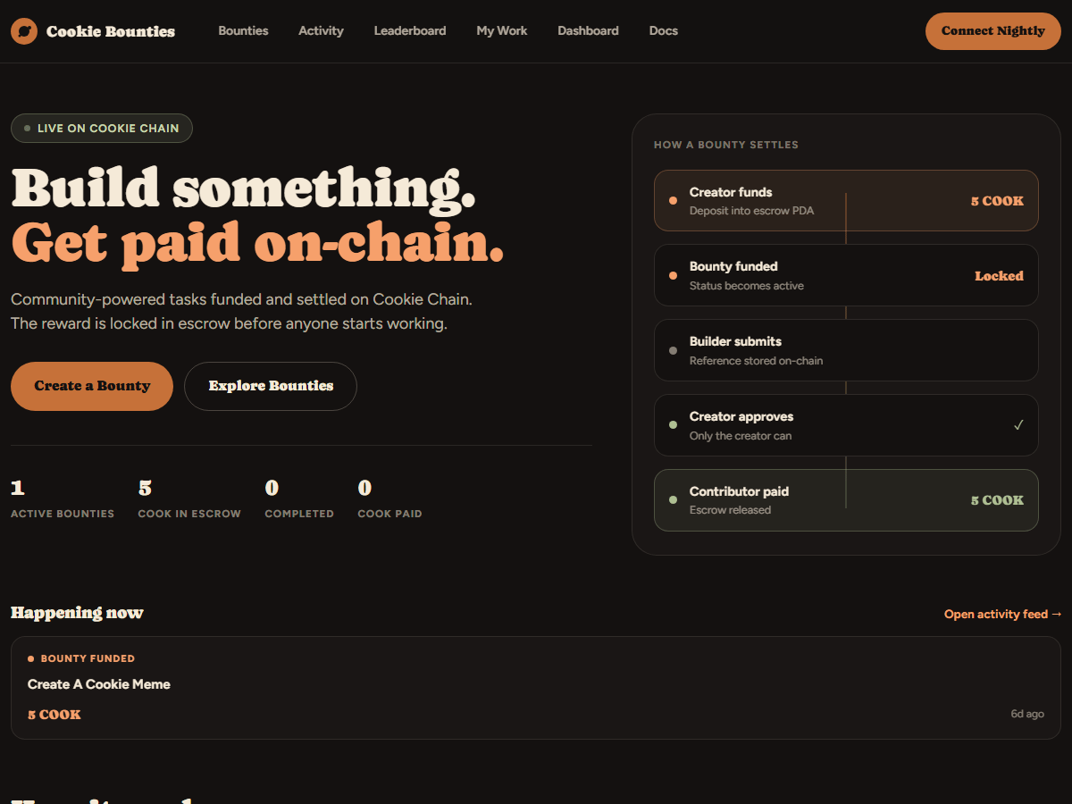 Cookie Bounties screenshot